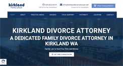 Desktop Screenshot of kirklanddivorcelawyer.net