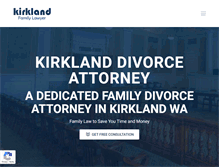 Tablet Screenshot of kirklanddivorcelawyer.net